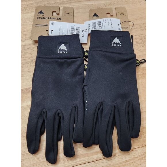 Burton Stretch Liner 2.0 Gloves L/XL Black – 2 Pairs Touchscreen Compatible - Picture 6 of 6